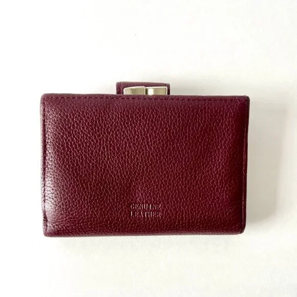 Giani Bernini Women's Wallet, Burgundy, Soft Leather, Pebble Texture, VGC! - Picture 2 of 12